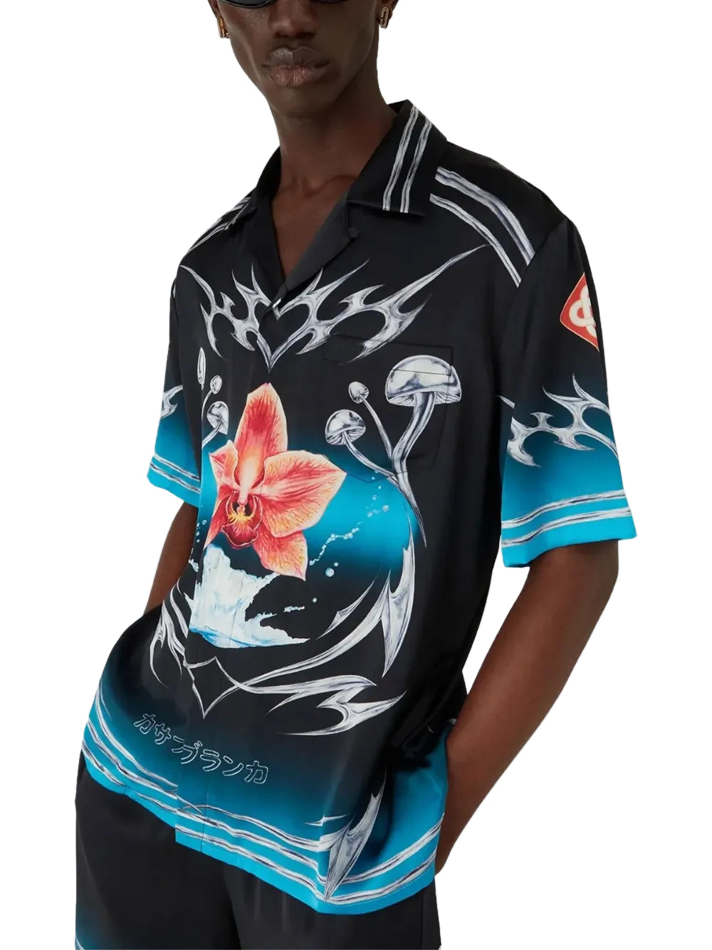 Blades silk shirt-CASABLANCA-Verso