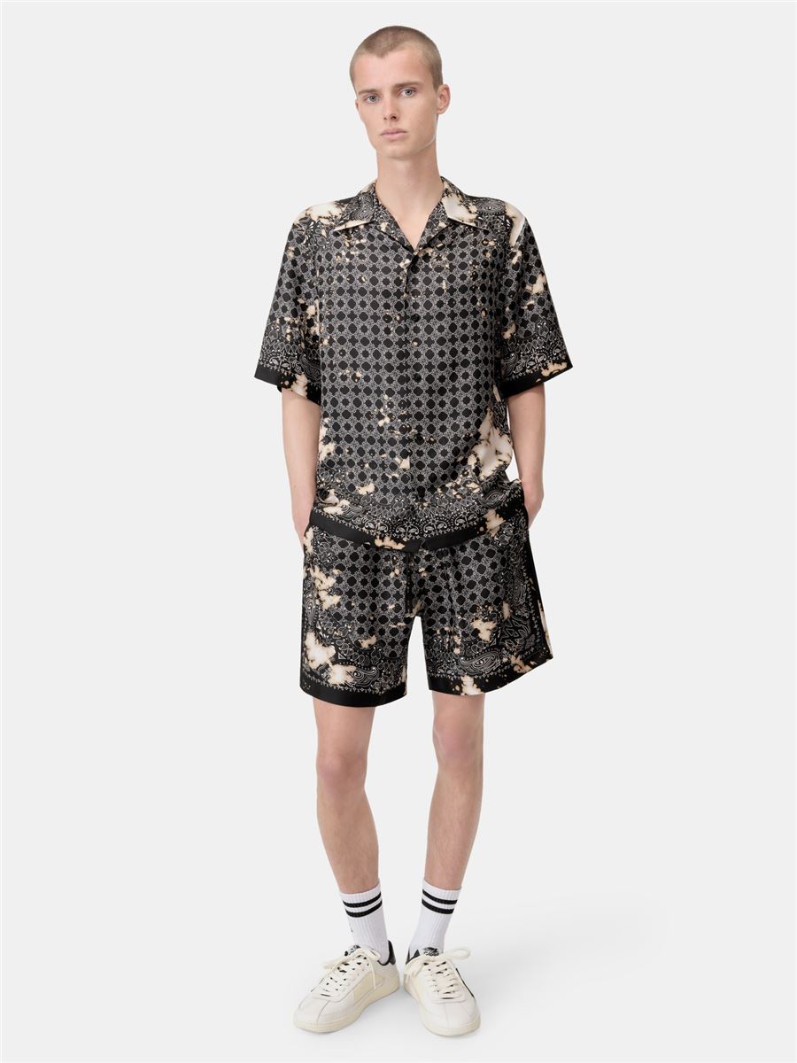 bleach bandana bowling shirt-AMIRI-Verso