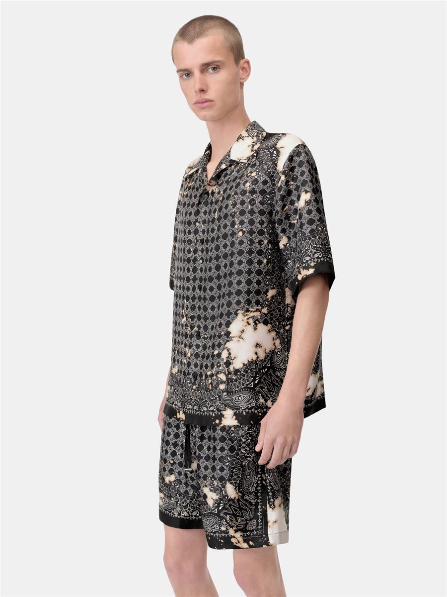 bleach bandana bowling shirt-AMIRI-Verso