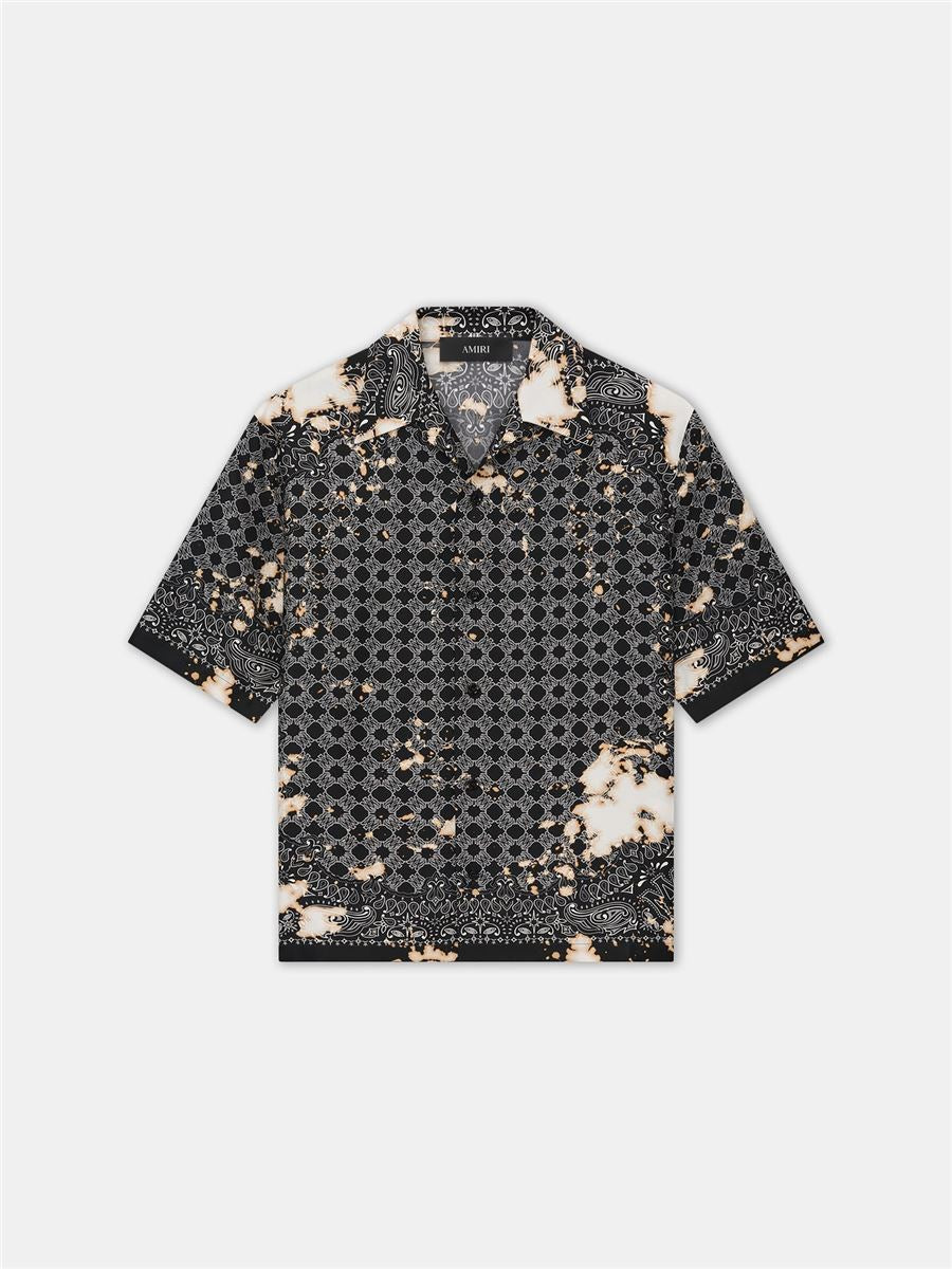 bleach bandana bowling shirt-AMIRI-Verso