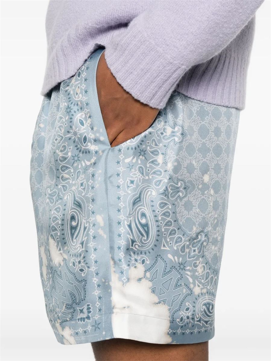 Bleach bandana short-AMIRI-Verso