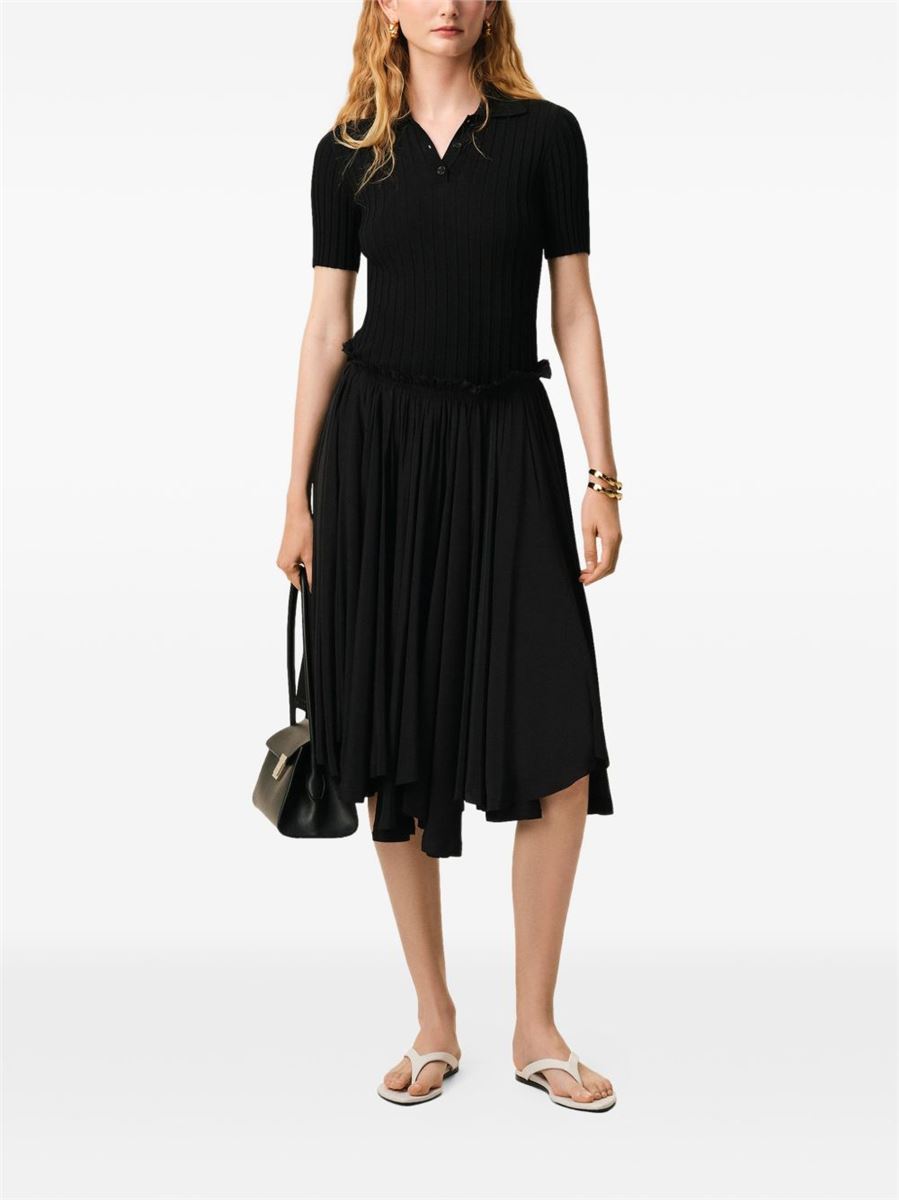 Blended silk midi corolla skirt-AMI-Verso