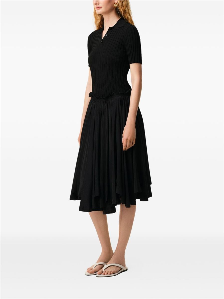 Blended silk midi corolla skirt-AMI-Verso