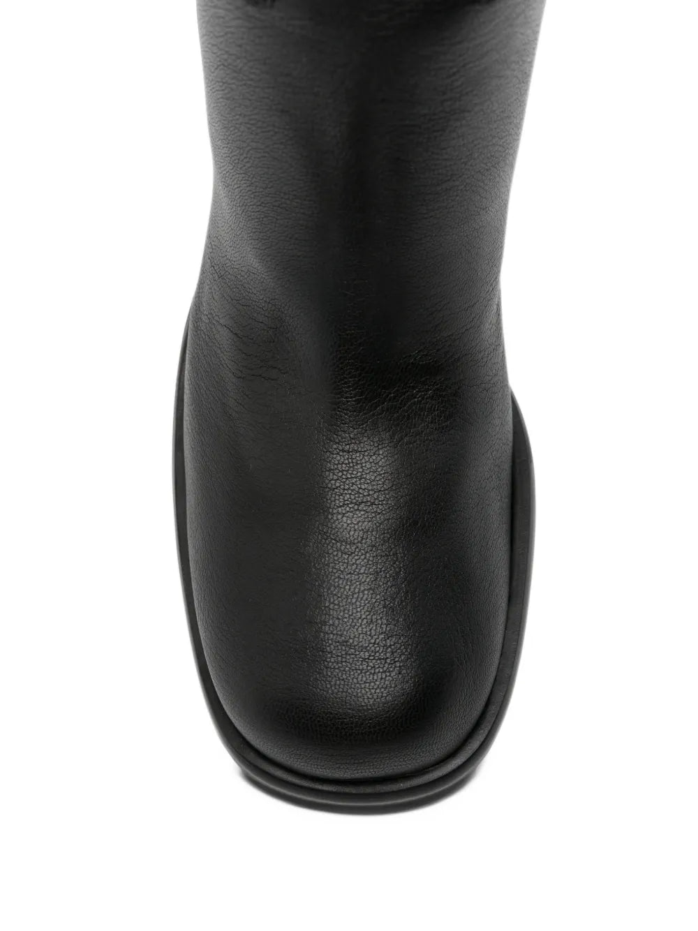 Block-heel leather boots-SERGIO ROSSI-Verso