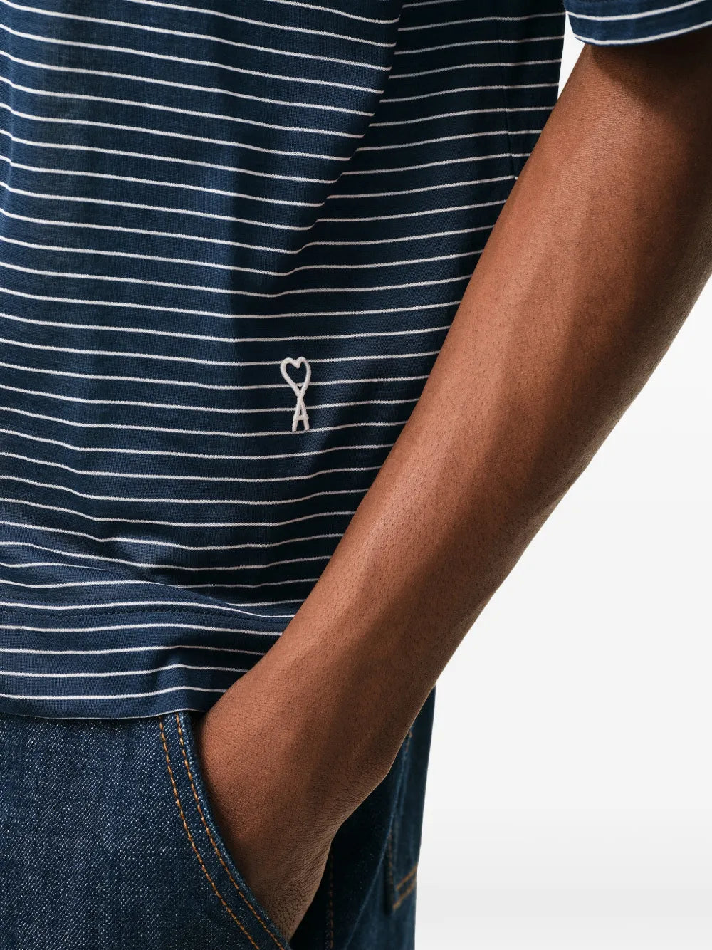 De coeur short-sleeve polo shirt-AMI-Verso