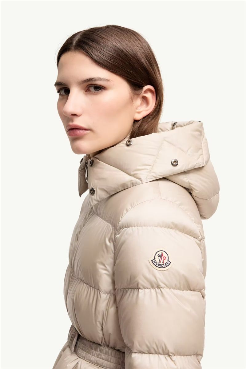 Boed hooded shearling-trimmed short down jacket-MONCLER-Verso