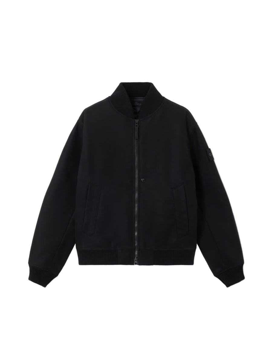Bomber jacket with anti-drop and wind-resistant membrane-STONE ISLAND-Verso