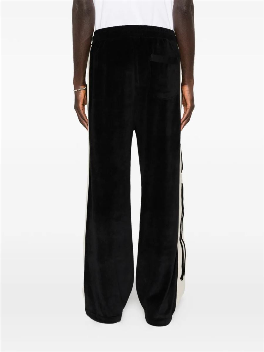 VELVET TRANSFORM EASY TRACK PANTS サイズ0 Men's Track pants in treated velvet | Black | Diesel