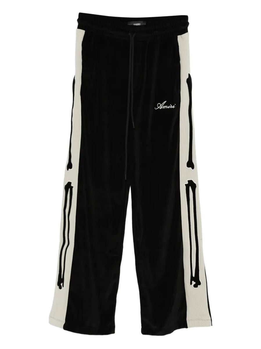 Bones velvet-effect track pants-AMIRI-Verso