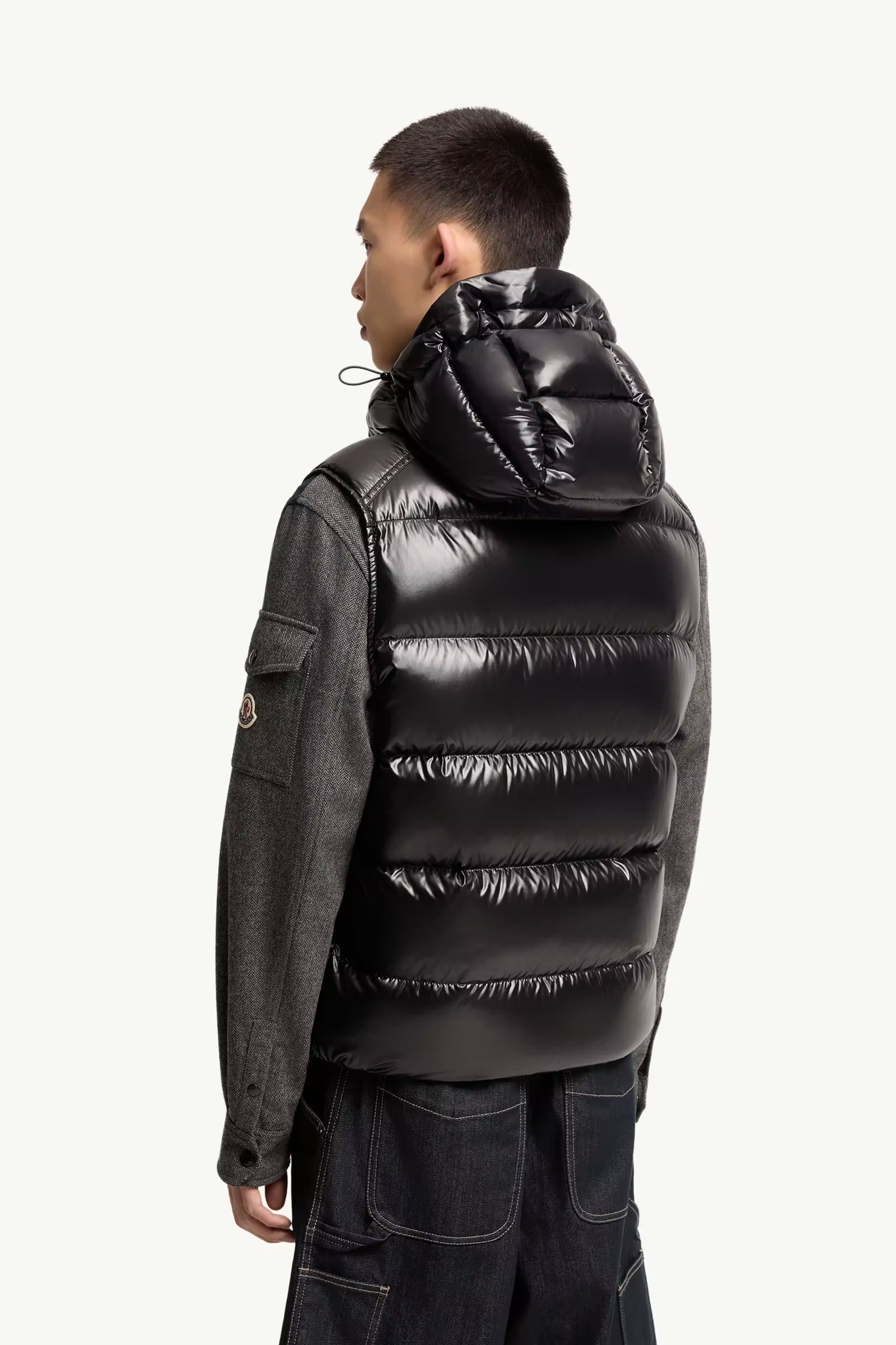 Bormes hooded down gilet-MONCLER-Verso