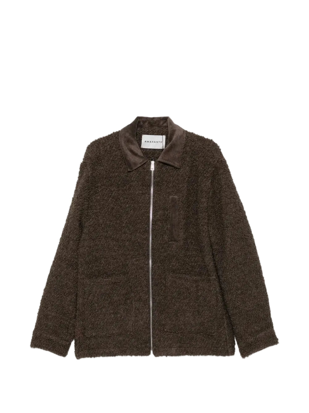 Amaranto bouclé corduroy-collar jacket-AMARÁNTO-312911-48-Verso