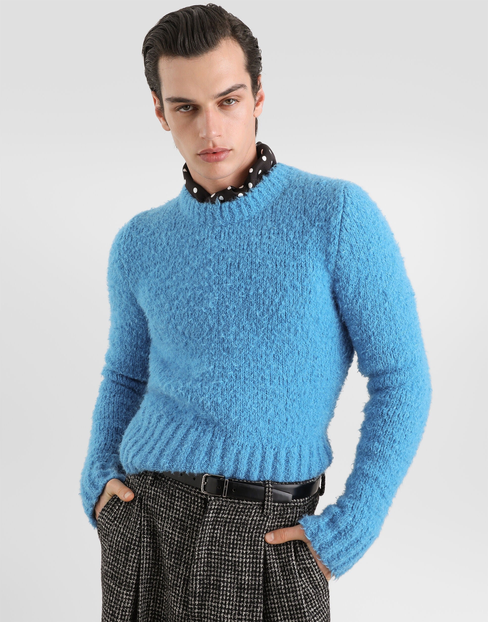 Bouclé-effect pullover-DOLCE&GABBANA-Verso