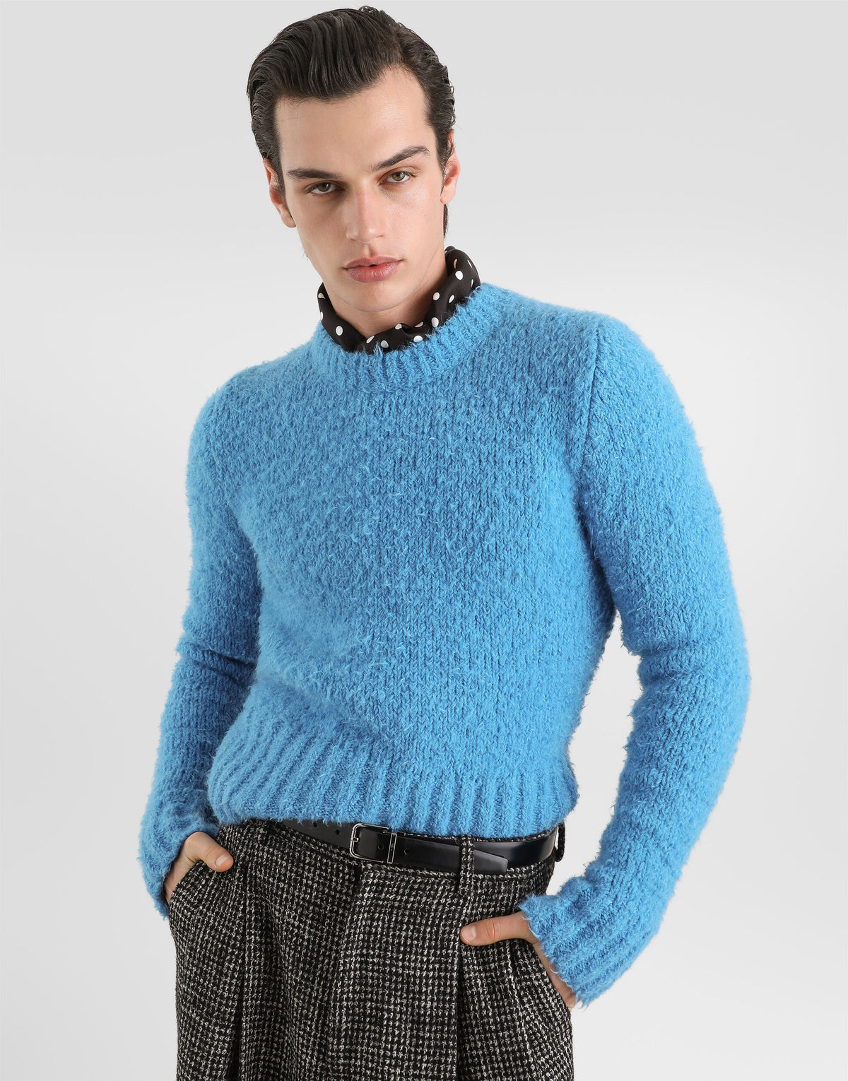 Bouclé-effect pullover-DOLCE&GABBANA-Verso