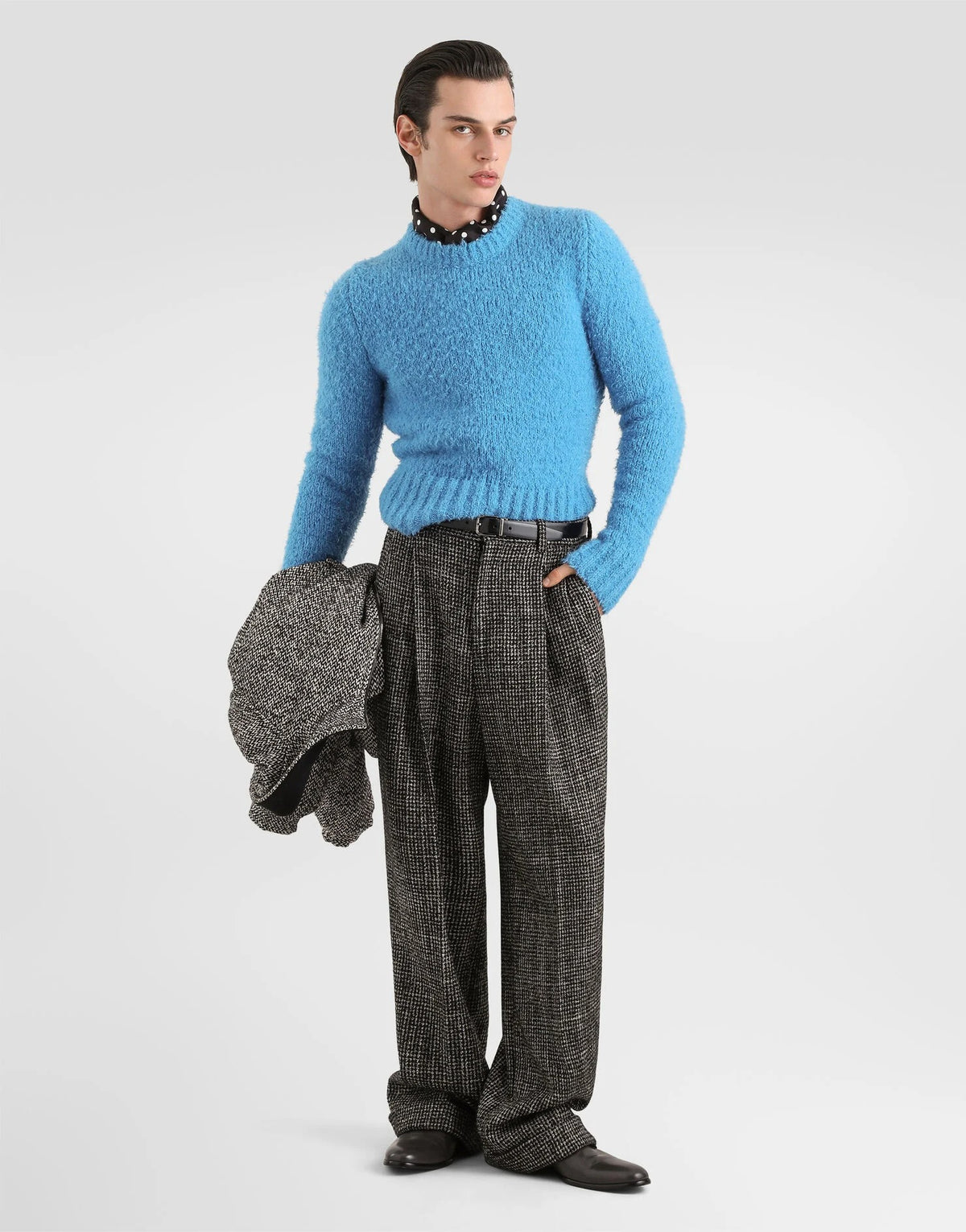 Bouclé-effect pullover-DOLCE&GABBANA-Verso