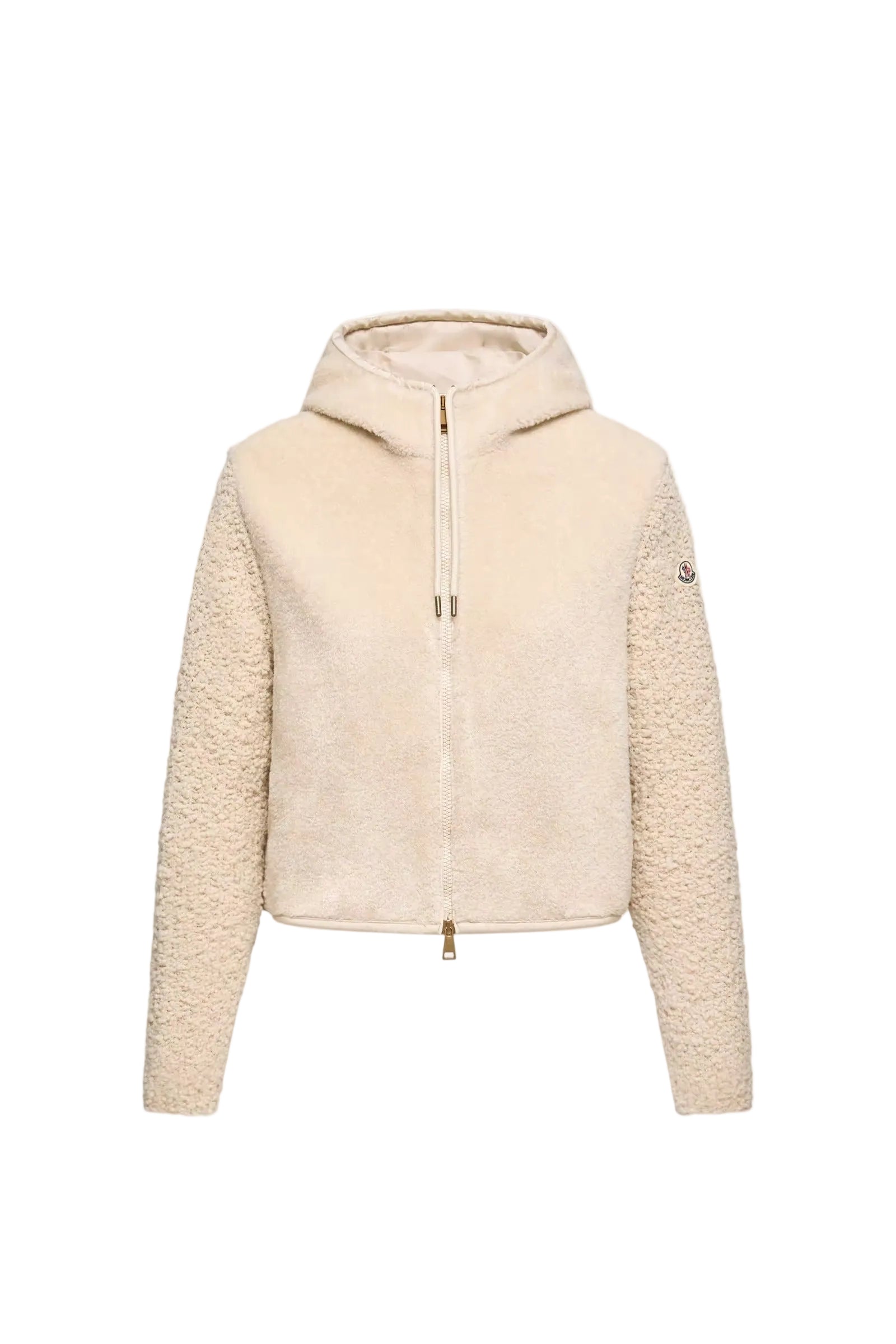 Bouclé & Teddy Zip-Up Hoodie-MONCLER-306219-S-Verso