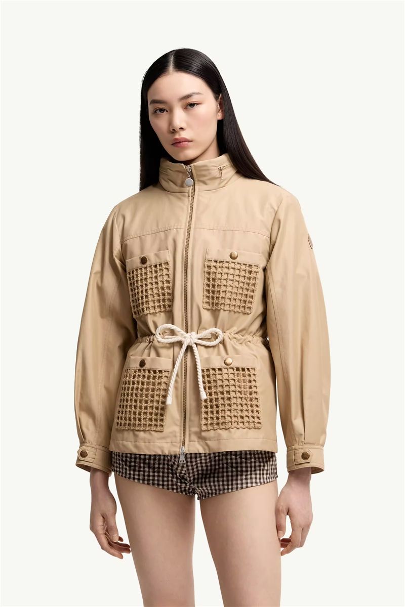 Bougain twill hooded jacket-MONCLER-Verso