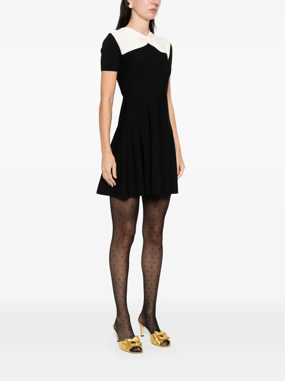 Bow-detail mini dress-VALENTINO-Verso