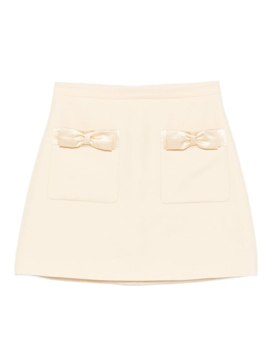 Bow-pocket mini skirt-VALENTINO-Verso