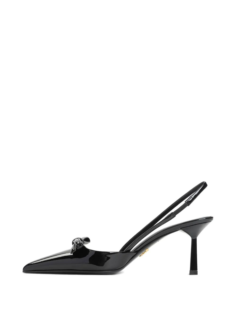 Bow Slingback Leather Pumps-PRADA-Verso