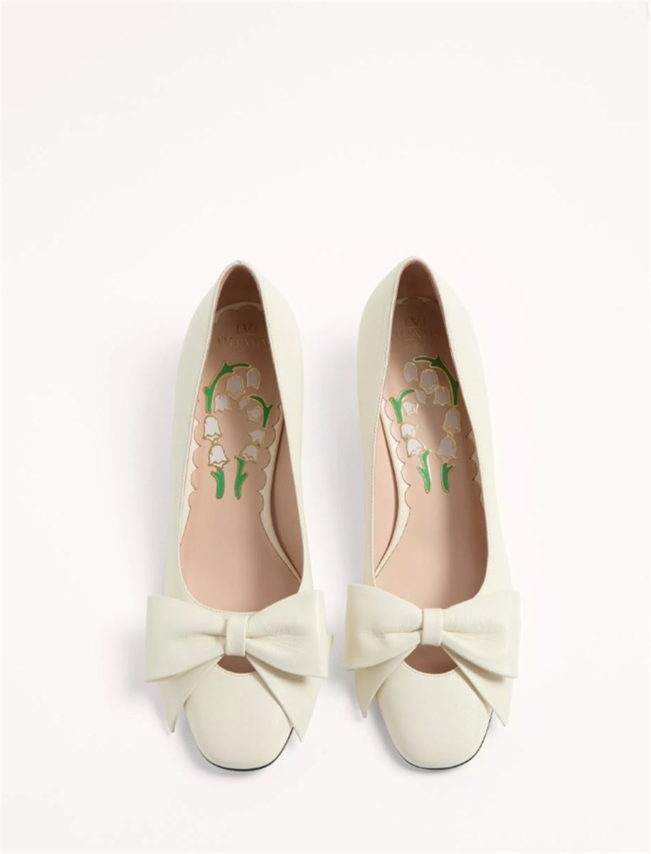 BOWOW PUMP IN KIDSKIN-VALENTINO-Verso