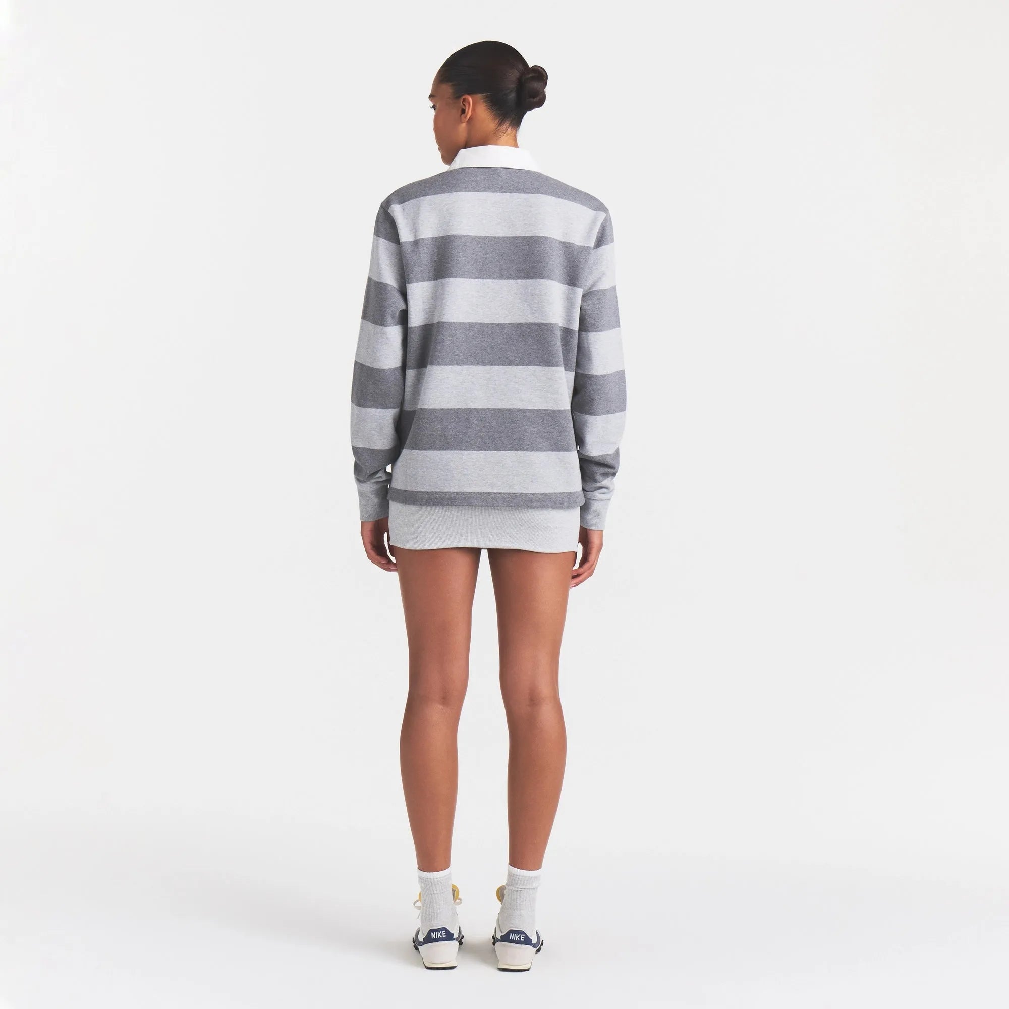 Boyfriend Fleece Oversized Polo-SKIMS-Verso