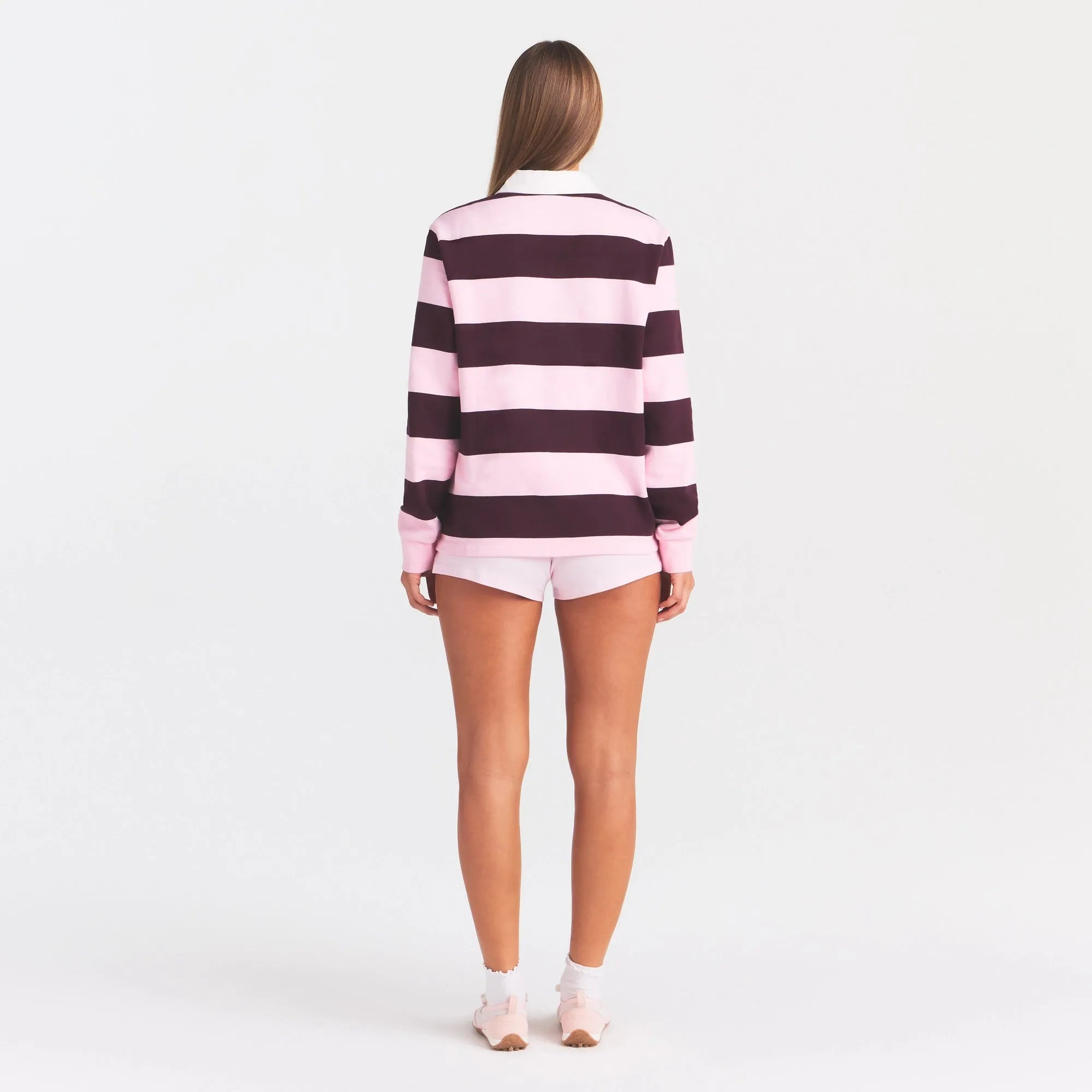 Boyfriend Fleece Oversized Polo-SKIMS-Verso
