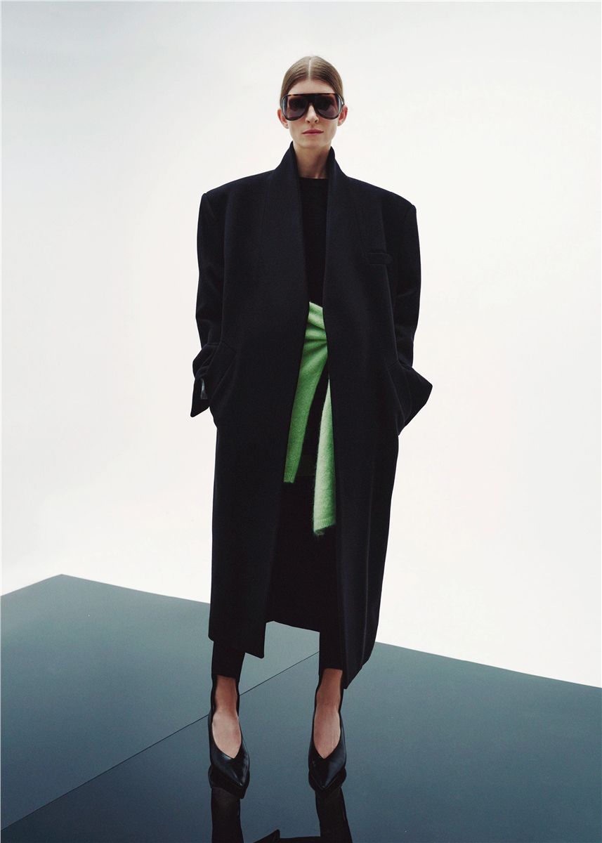 Brea collarless coat-THE FRANKIE SHOP-Verso