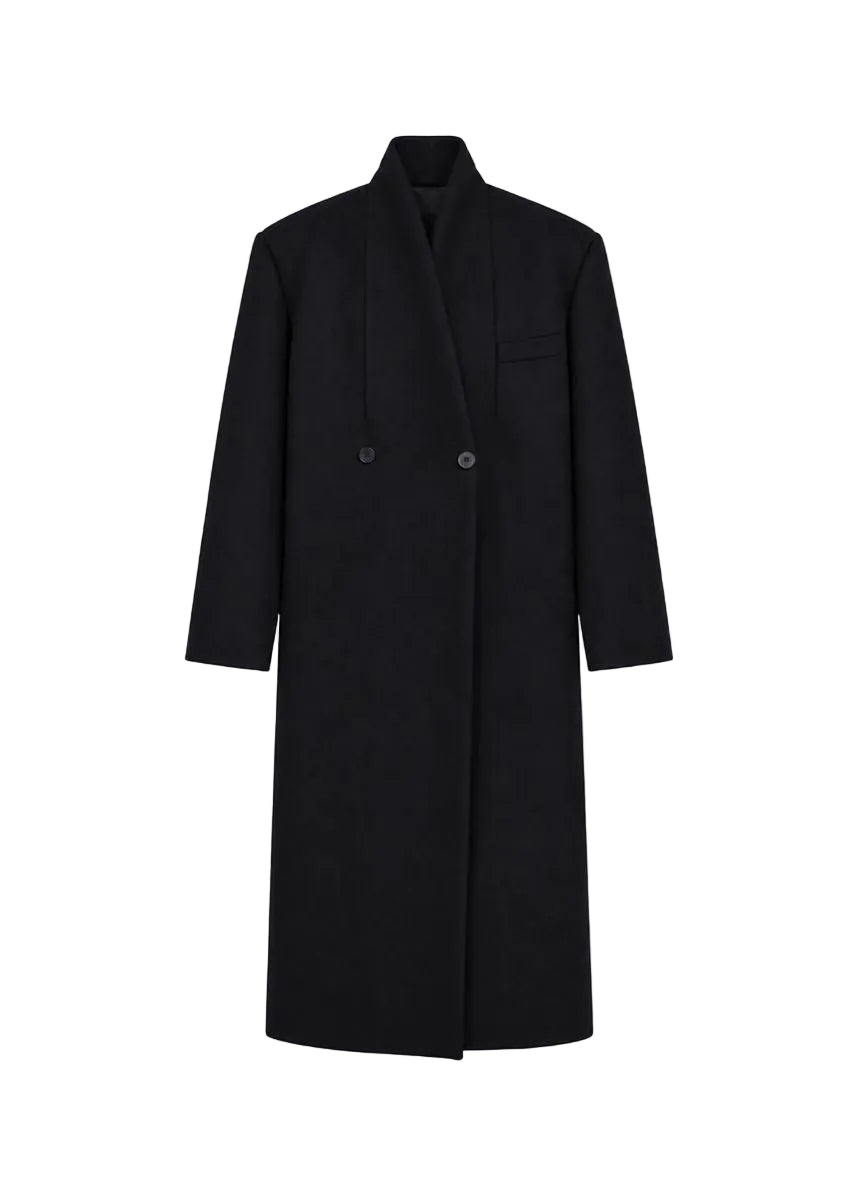 Brea collarless coat-THE FRANKIE SHOP-312195-XS-Verso