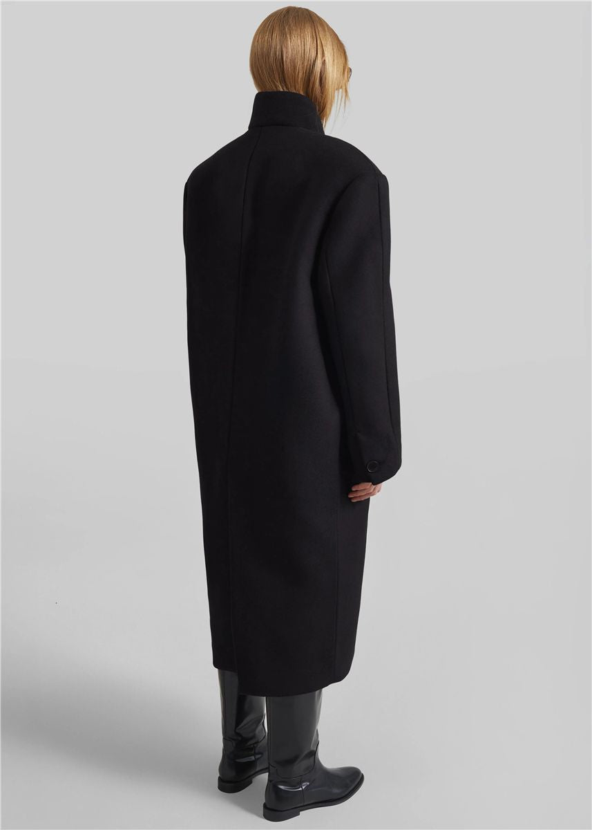Brea collarless coat-THE FRANKIE SHOP-Verso