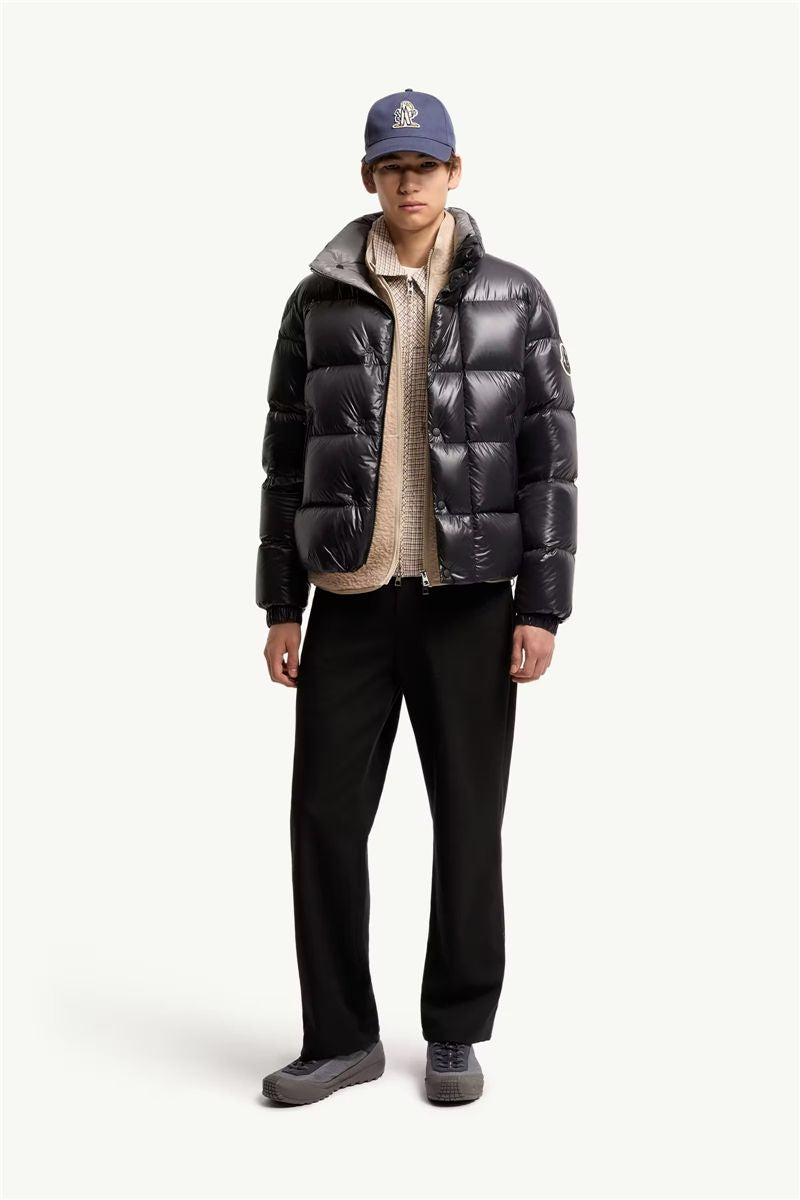 Brendola laqué short down jacket-MONCLER-Verso