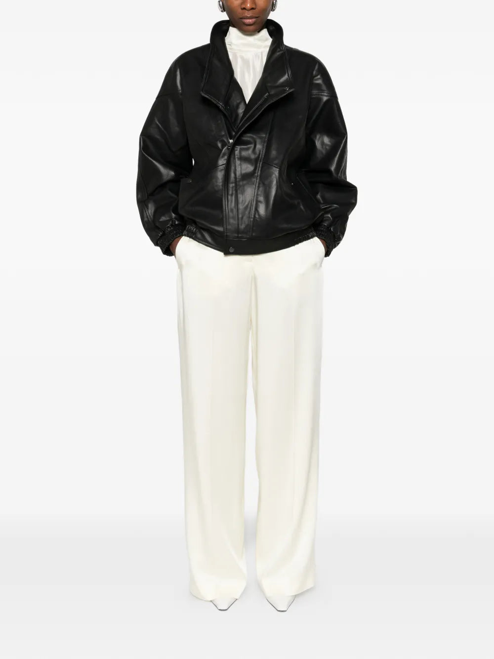 Brooklyn asymmetric panelled jacket-THE GARMENT-Verso
