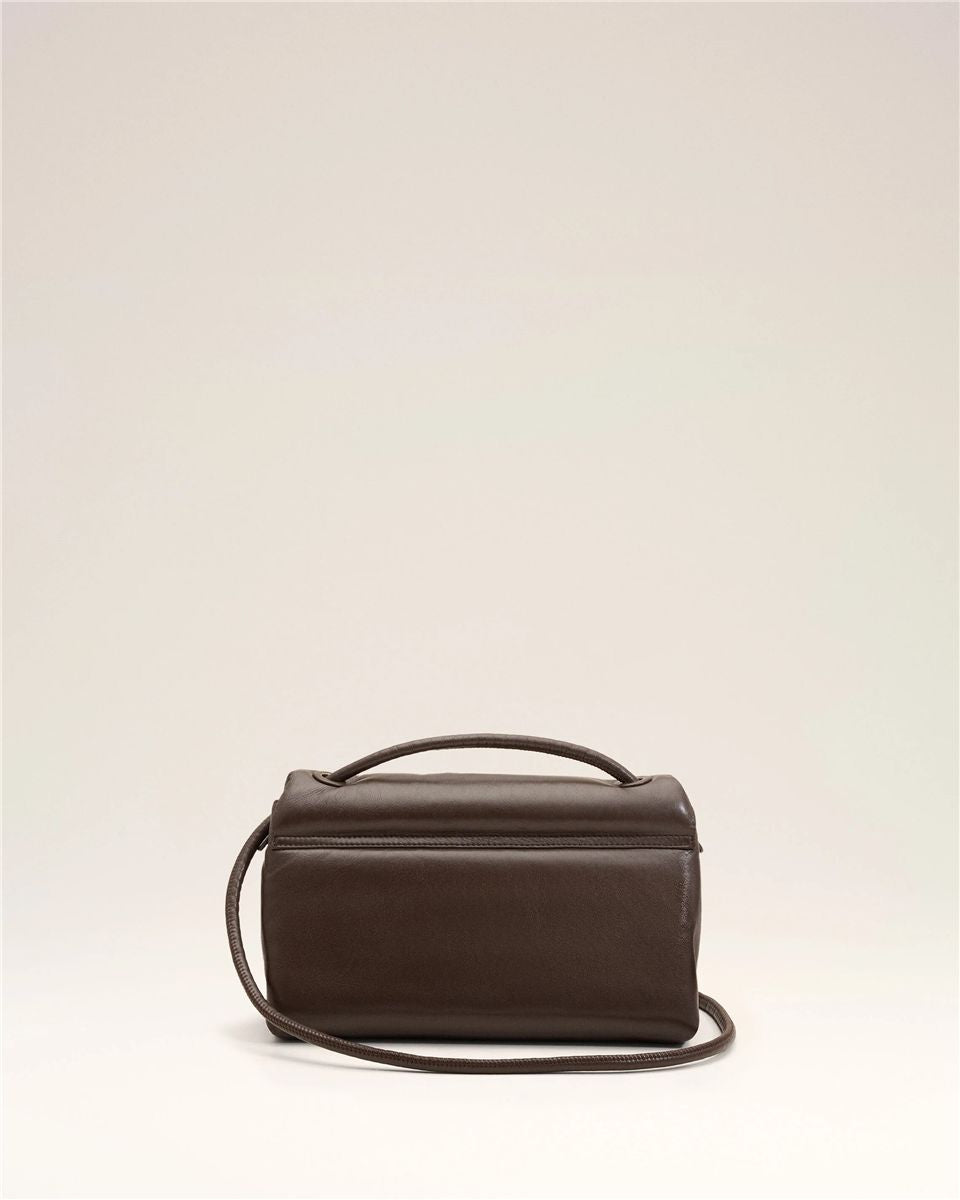 Brown cowhide leather voulez-vous bag-AMI-Verso