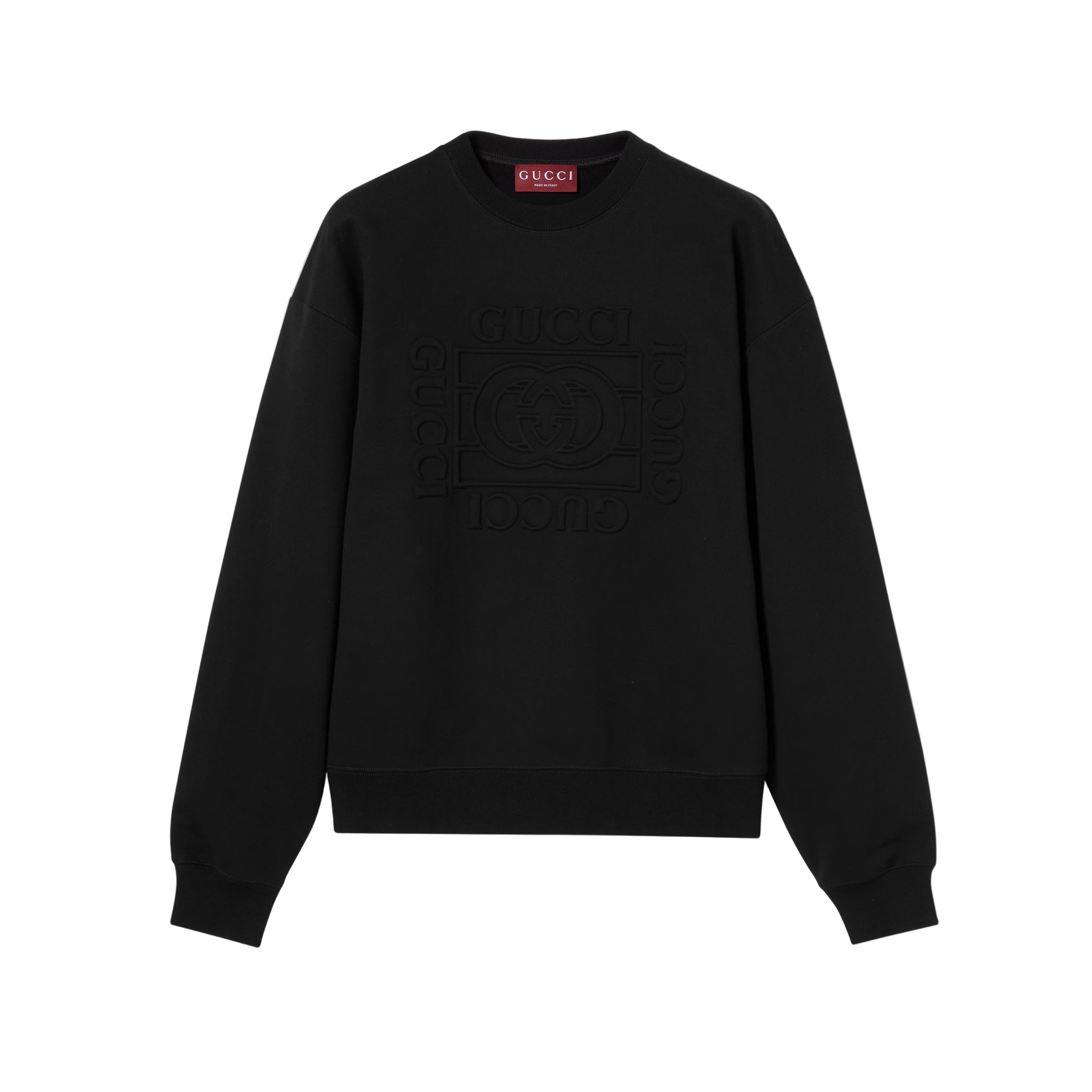 Brushed cotton jersey sweatshirt-GUCCI-Verso
