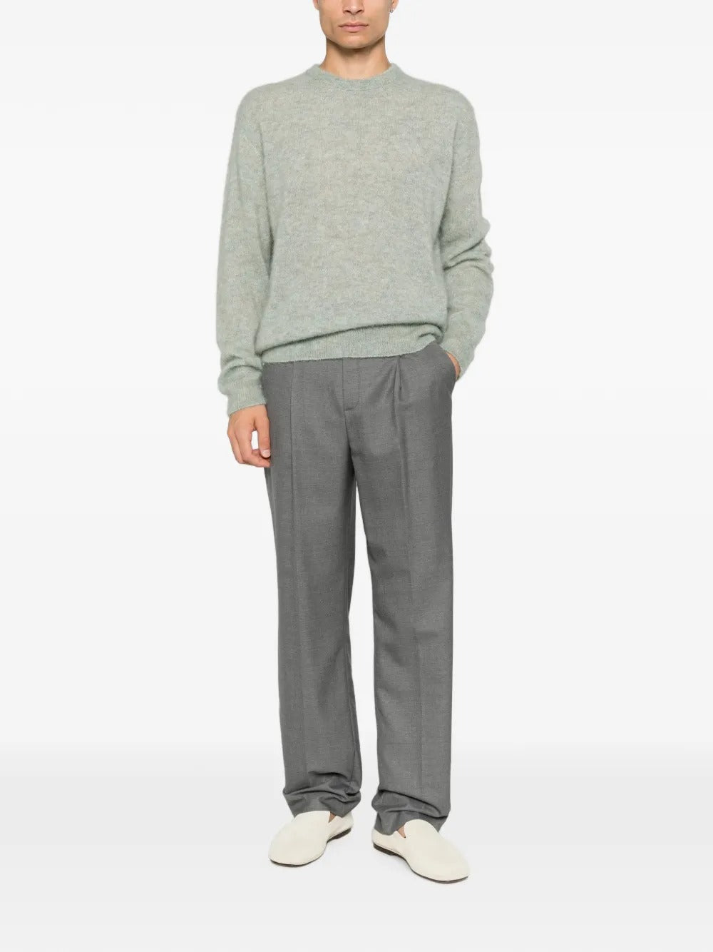 Amaranto brushed-knit sweater-AMARÁNTO-Verso