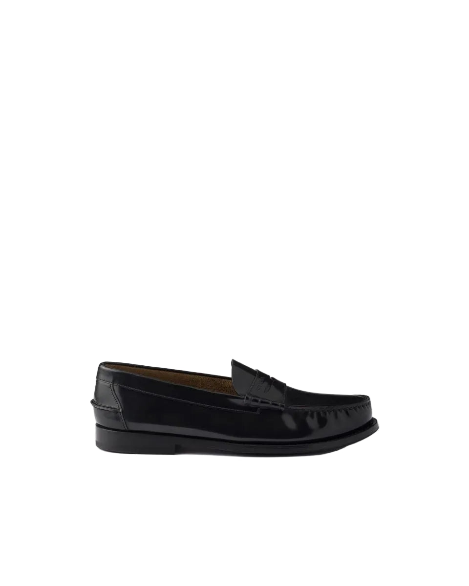 Brushed leather loafers-PRADA-305240-6-Verso