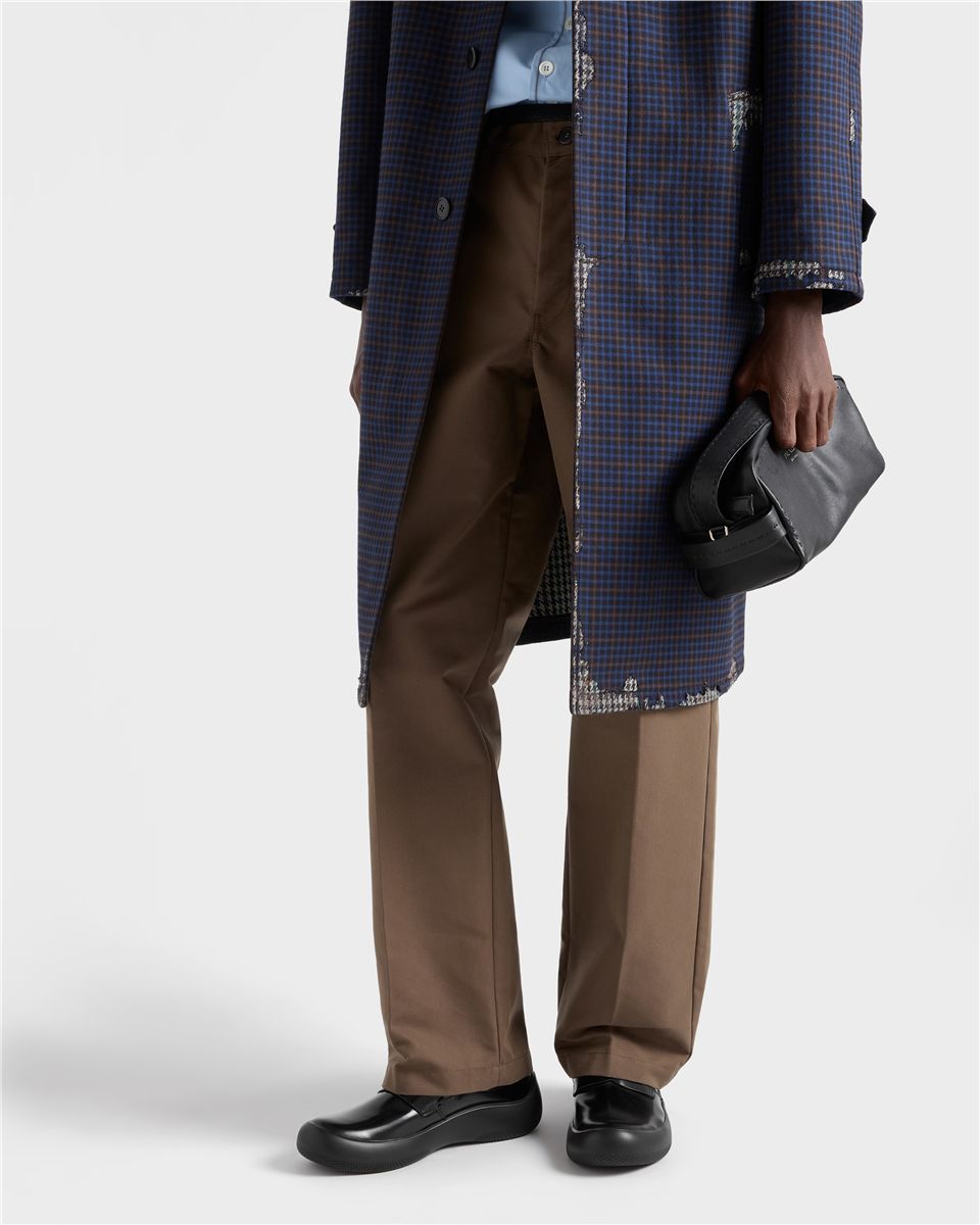 Brushed leather loafers-PRADA-Verso