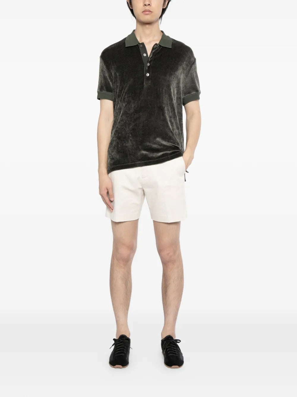 Brushed tailored shorts-TOM FORD-Verso