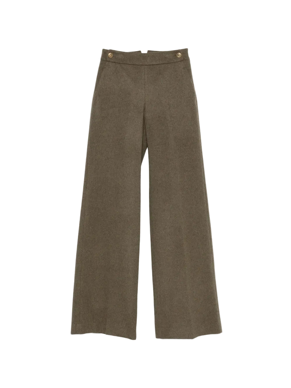 Buckle-detail wide-leg trousers-ERMANNO SCERVINO-Verso