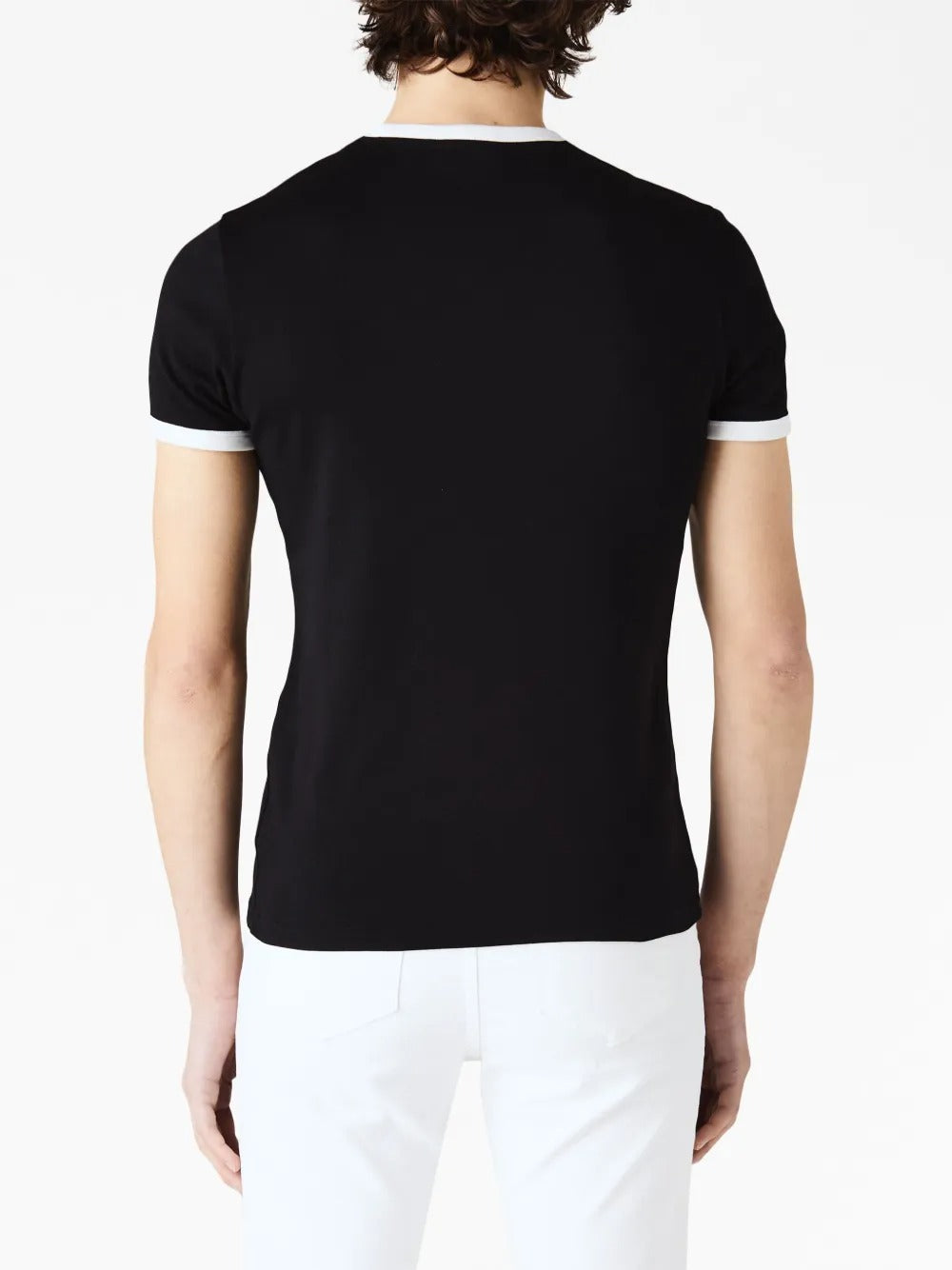 Bumpy contrast t-shirt-COURRÈGES-Verso
