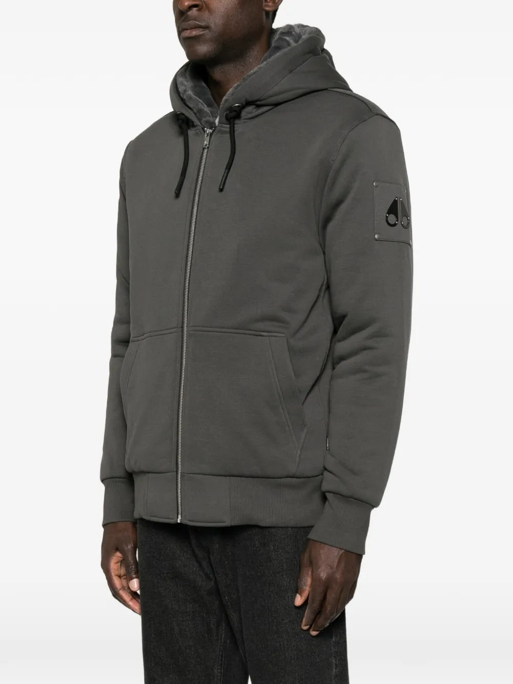 Bunny logo-patch hoodie-MOOSE KNUCKLES-Verso