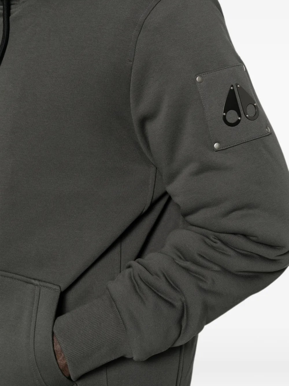Bunny logo-patch hoodie-MOOSE KNUCKLES-Verso