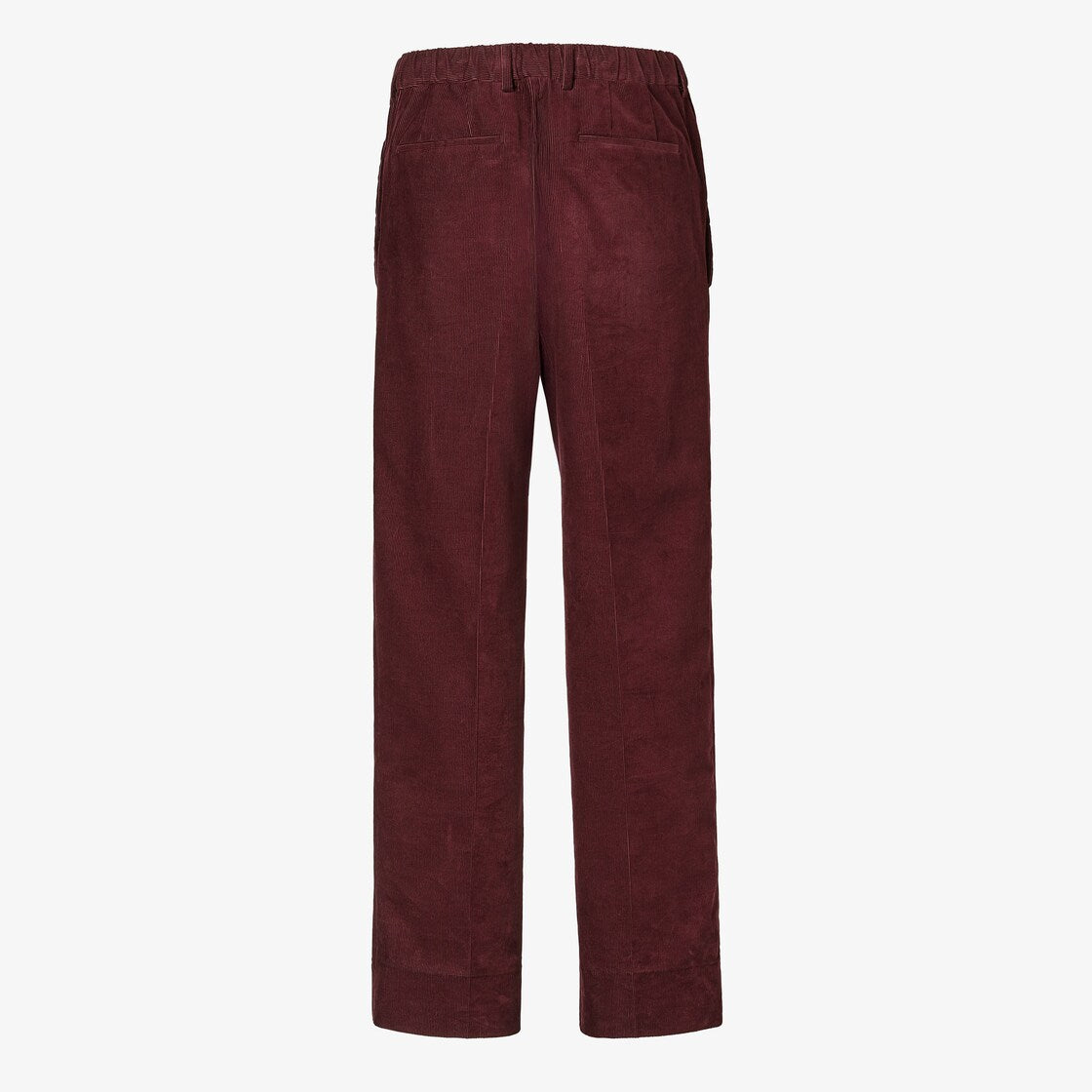 Burgundy Velvet Trousers-FENDI-Verso