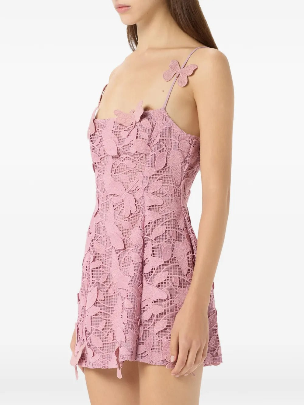 Butterfly-appliqué mini dress-BLUMARINE-Verso