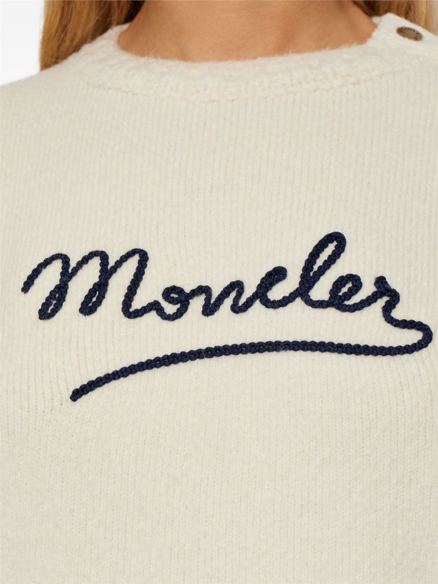 Button-detail sweater-MONCLER-Verso
