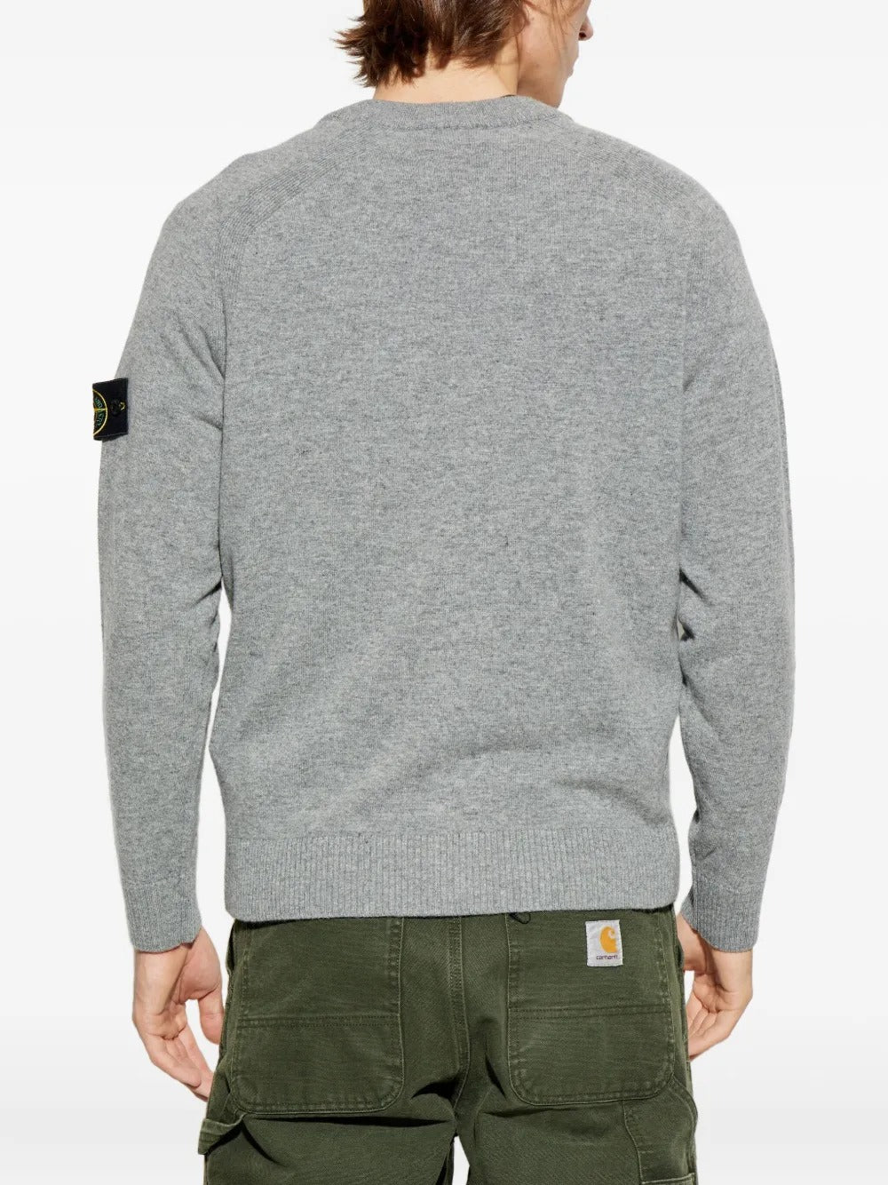 Button-fastening Cardigan-STONE ISLAND-Verso