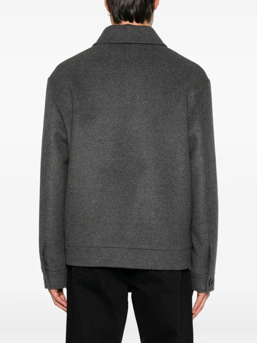 Button-fastening flap-pocket jacket-VALENTINO-Verso