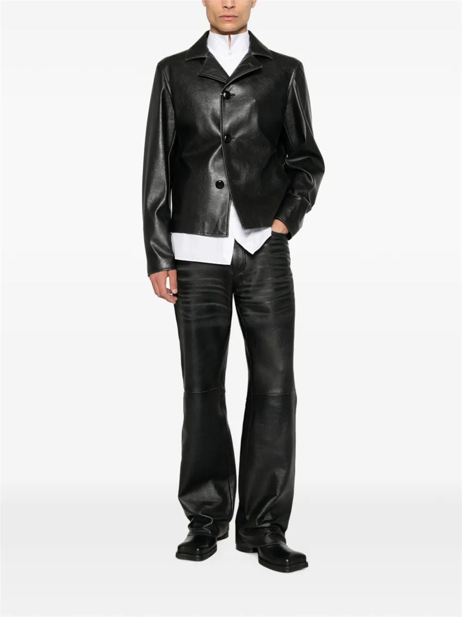 Button-fastening long-sleeve jacket-MM6-Verso