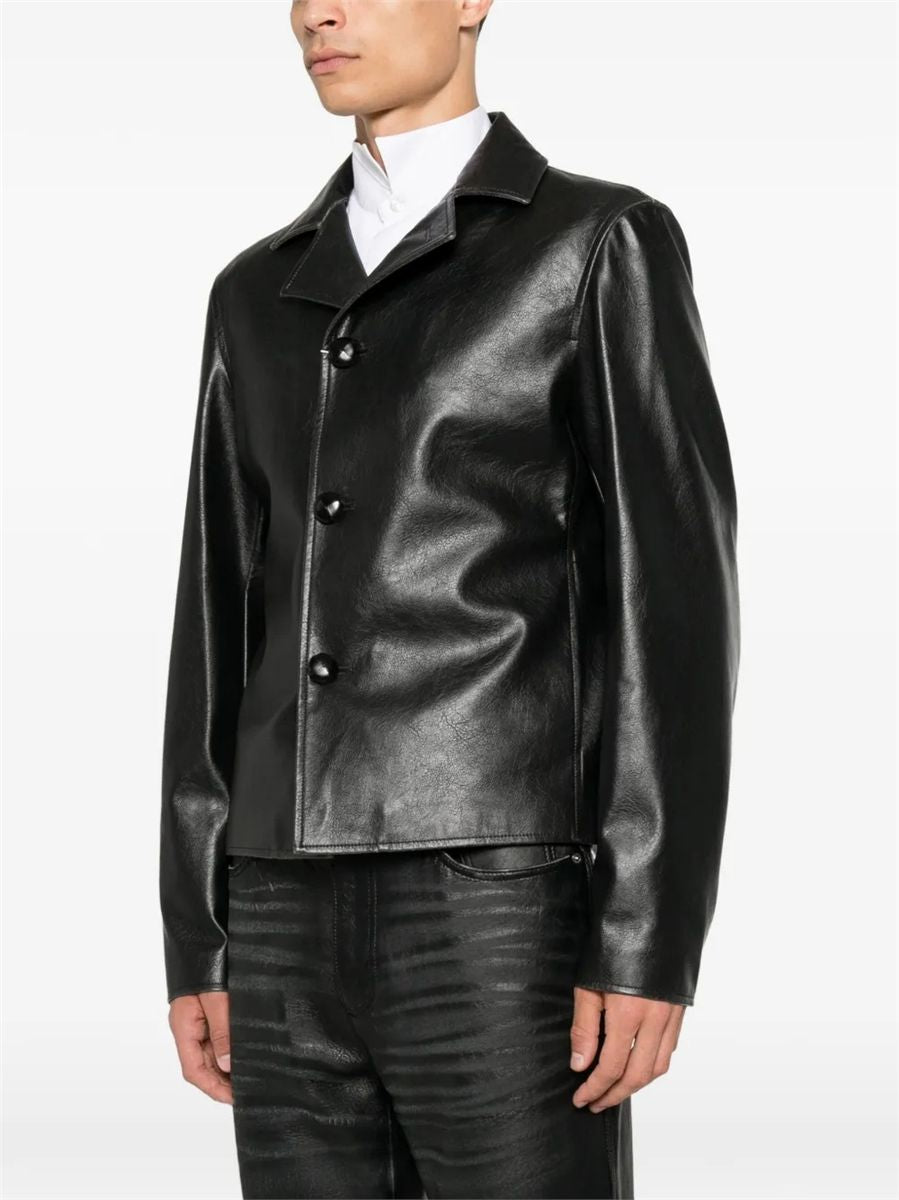 Button-fastening long-sleeve jacket-MM6-Verso