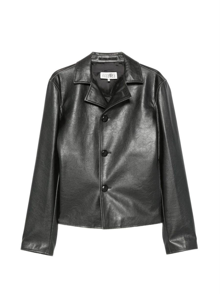 Button-fastening long-sleeve jacket-MM6-310195-48-Verso