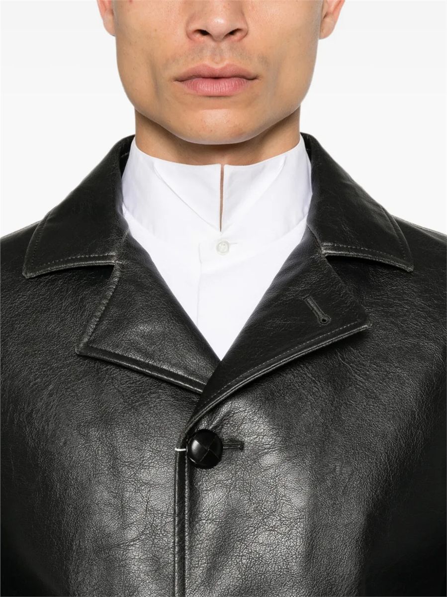 Button-fastening long-sleeve jacket-MM6-Verso